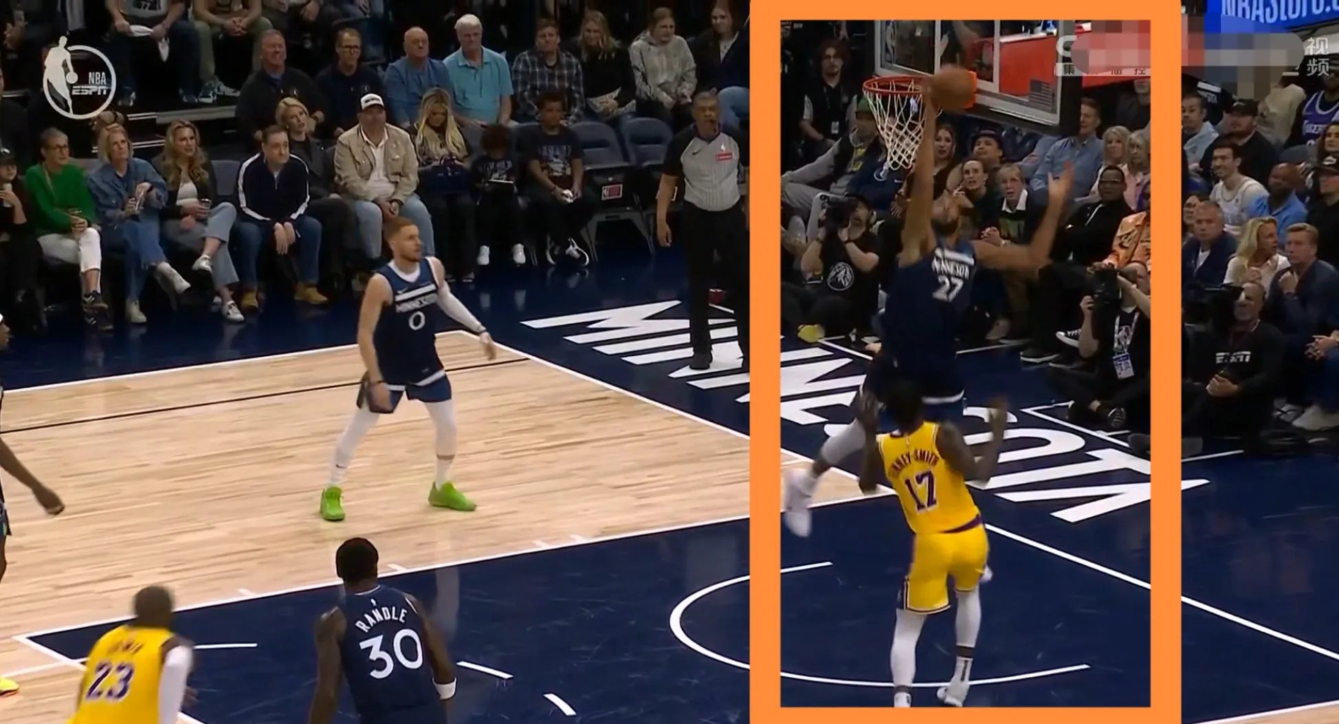 森林狼大胜篮网，被森林狼痛击